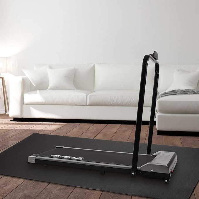 Treadmill Mat, 1/4" Thick Walking Pad with Shock Absorption Noise Reduction, Non-Slip High Density Home Gym Floor Mats for Treadmills, Elliptical, Exercise Bike, 36" x 78" Fitness Equipment Mat