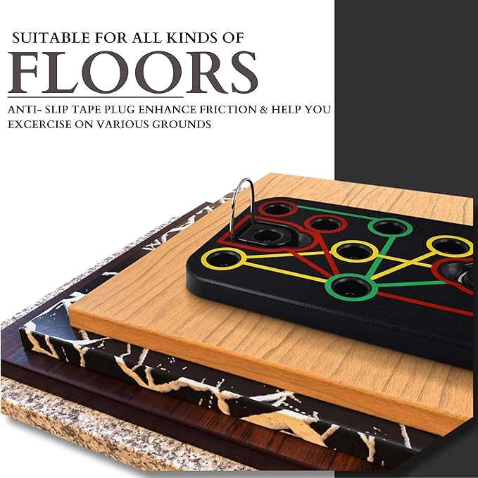 Push Up Board with Sit up Stand 15 in 1 Home Gym Portable Exercise Equipment, Resistance Bands, Push Up Handles Strength Training Equipment