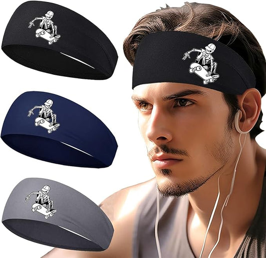 Sports Headbands for Men weat Bands Headbands Mens Head Bands for Women Workout Sweatbands