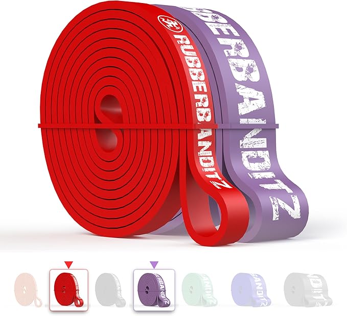 Rubberbanditz Combo Pull Up Assist Bands | Heavy Duty Resistance Exercise Bands for Powerlifting, Mobility, and Stretching | Resistance Bands for Working Out
