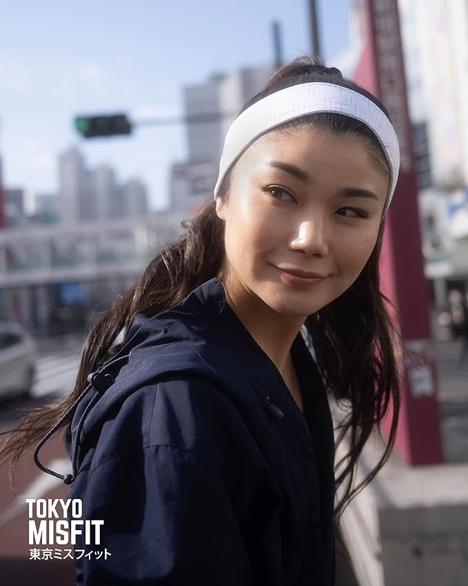 Tokyo Misfit - Japanese Headbands for Men & Women, Sweat Band, Workout, Yoga, Fashion, Running, Sports, Basketball, Bandana