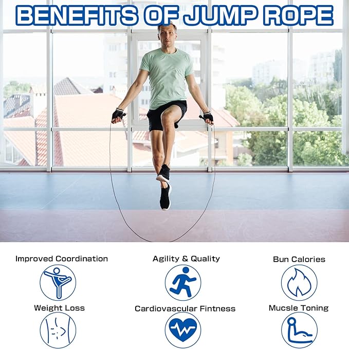 Xinnun 32 Pcs PVC Jump Ropes for Fitness 9.2 ft Adjustable Skipping Rope Versatile Unbreakable Rope with Plastic Handle for Women Men Endurance Training Cardio Exercise Workout