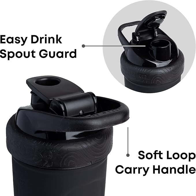 Smartshake DC COMICS Reforce Stainless Steel Protein Shaker Bottle 900 ml | 30 oz - Leakproof Screw-on Lid - BPA Free – Unisex - Non Insulated - The Joker Logo