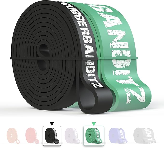 Rubberbanditz Combo Pull Up Assist Bands | Heavy Duty Resistance Exercise Bands for Powerlifting, Mobility, and Stretching | Resistance Bands for Working Out