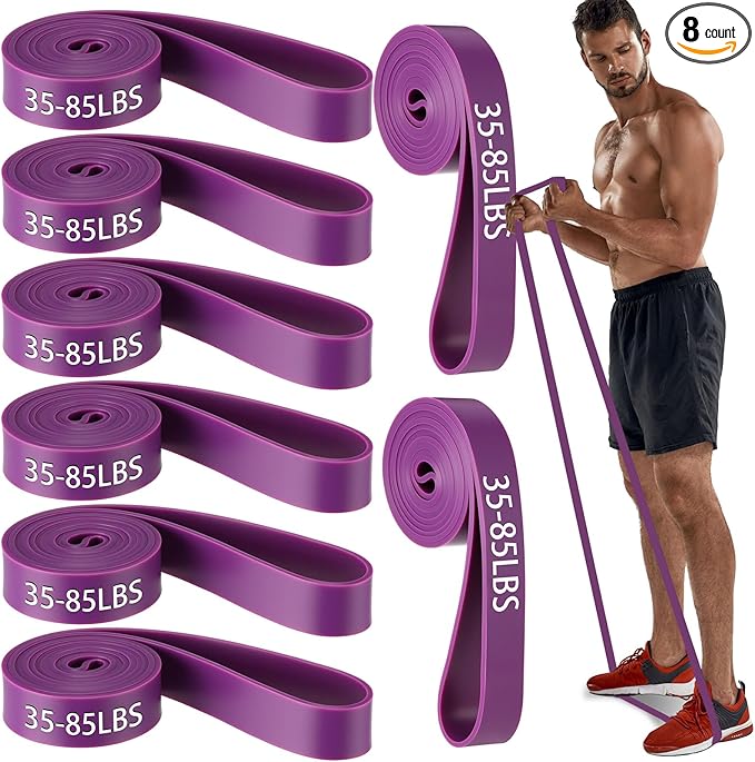 8 Pcs Resistance Bands Pull up Bands Pull up Assistance Bands Exercise Workout Bands for Working Out Muscle Training Physical Therapy Muscle Training Men and Women