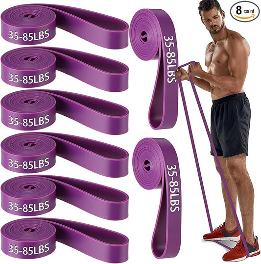 8 Pcs Resistance Bands Pull up Bands Pull up Assistance Bands Exercise Workout Bands for Working Out Muscle Training Physical Therapy Muscle Training Men and Women