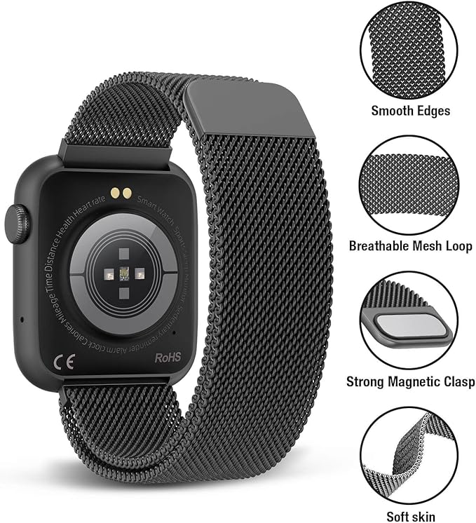 Smart Watches for Men Women with Blood Pressure Monitor,1.9" HD Full Touch Screen, 24/7 Heart Rate Monitor, SpO2/Sleep Tracker, IP67 Waterproof Smartwatch,123 Sports Fitness Tracker for Android iOS