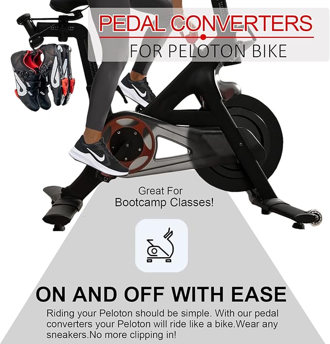 BUCKLOS Look Delta, SPD Spin Bike Bicycle Clip Pedals - Compatible with Peloton & Shimano SPD Fit Road Bike/Indoor Outdoor Cycling (9/16'' Clips Pedal Replacement)