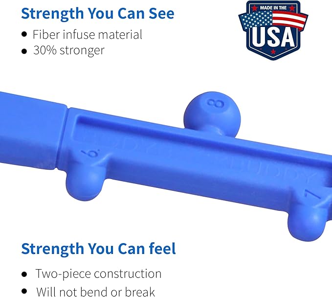 Body Back Buddy Elite - Improved Design- Versatile Handheld Massage Stick for Full Body Muscle Pain Relief - Professional Grade Trigger Point Massage Cane (Blue Elite 2.1)