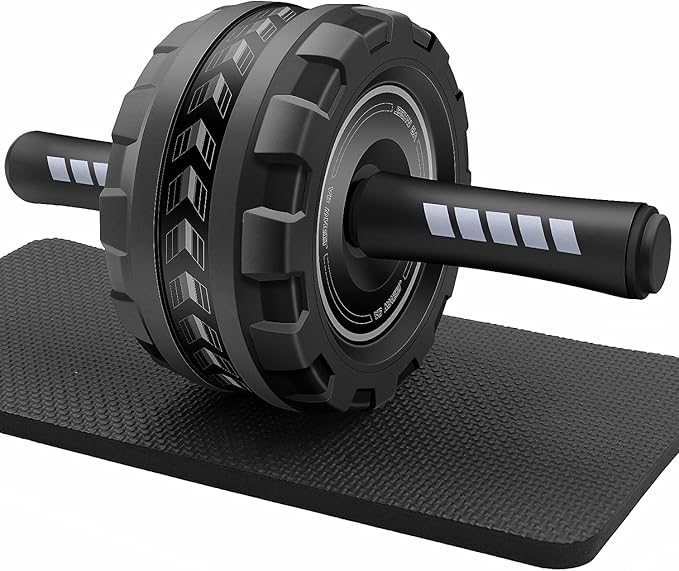 Ab roller wheel abdominal exercise core workout weight loss no noise easy to assembling light weight perfect home gym equipment for men & women