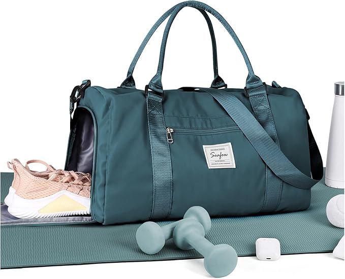 Gym Bag Womens,Travel Duffel Carry on Bag Sport Tote Bag Weekend Overnight Bag