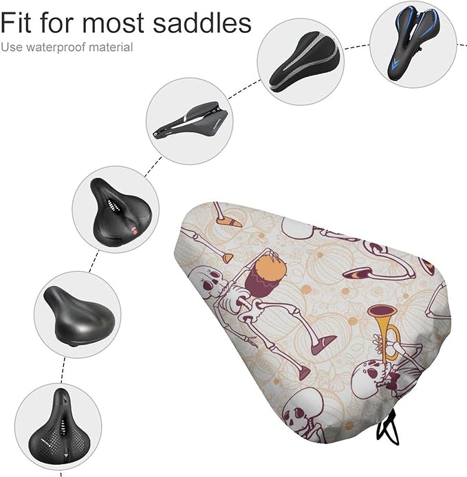 Waterproof Bike Seat Cover with Drawstring Waterproof Bike Seat Rain Cover Seat Protective Water Resistant Bicycle Saddle Rain Dust Cover