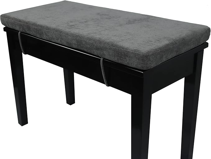Loveboat Washable Bench Cushion, Non-Slip Bench Pad for Shoe Storage, Window, Piano, Dining 36"x14"x2" Dark Grey