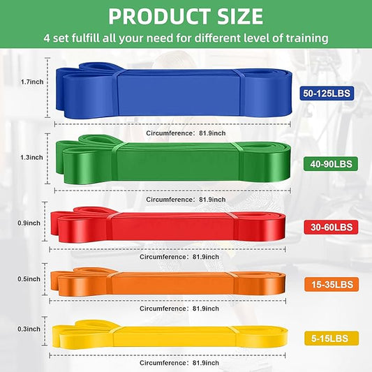 Resistance Bands,Exercise Bands,Workout Bands,Resistance Bands Set for Legs,Pull Up Bands,Stretch Bands for Exercise,Muscle Training, Physical Therapy, Shape Body, Men Women