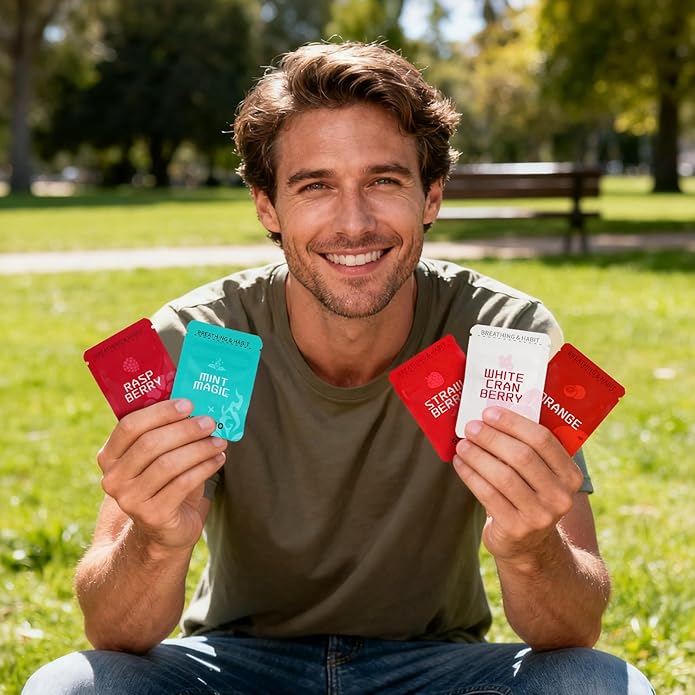 Breathing Necklace, Breathe Free Necklace for Stress Relief, Meditation & Relaxation, Anxiety Necklace Mindful Breathefree Calm Tool with Plant Cores, Natural Switch from Bad Habit