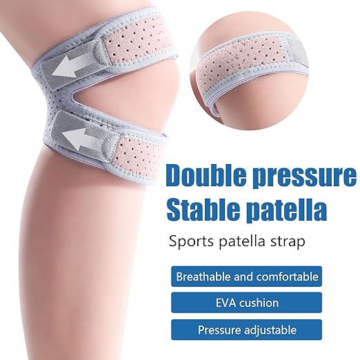 Patellar Tendon Support Strap, Knee Brace for Arthritis Pain and Support, Medical Patella Knee Brace for Knee Pain, Knee Brace for Meniscus Tear for Tendonitis Pain Relief Arthritis Men and Women