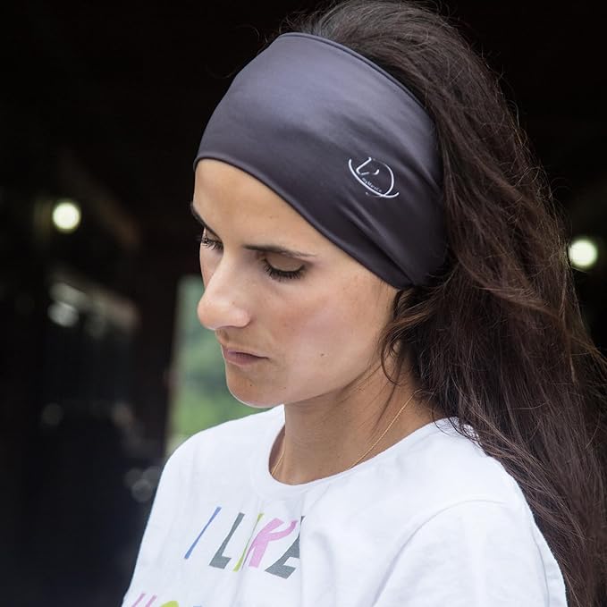 Equestrian Headbands Designed to Wick Moisture and Protect Hair Under Helmets, for Horseback Riding, Biking, and Securing Ear Buds