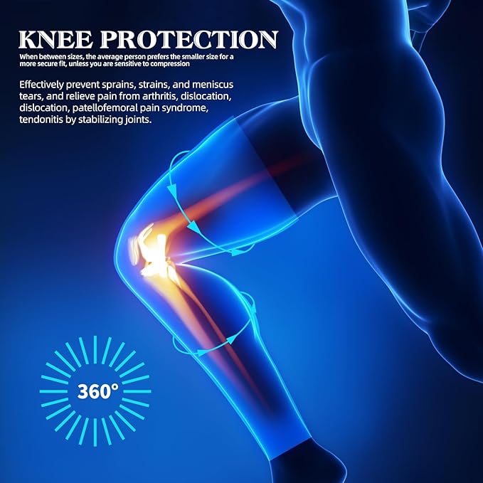 SKDK Copper Full Leg Compression Sleeves - Protect Legs for Men & Women, Basketball, Cycling, Football, Arthritis Relief, Reduce Varicose Veins & Swelling