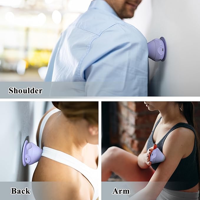 PROIRON Mountable Massage Ball Vibrating & Heating Hand Free,Deep Tissue Massage Trigger Point Therapy for Back Neck Feet Body, Myofascial Release Muscle Soreness & Joint Pain Relief