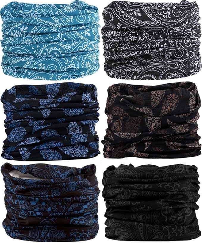 Headband Neck Gaiter Head Wrap Headwear Face Mask Magic Scarf Bandana for Men and Women