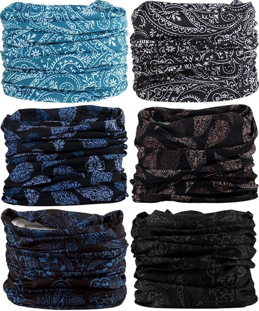 Headband Neck Gaiter Head Wrap Headwear Face Mask Magic Scarf Bandana for Men and Women