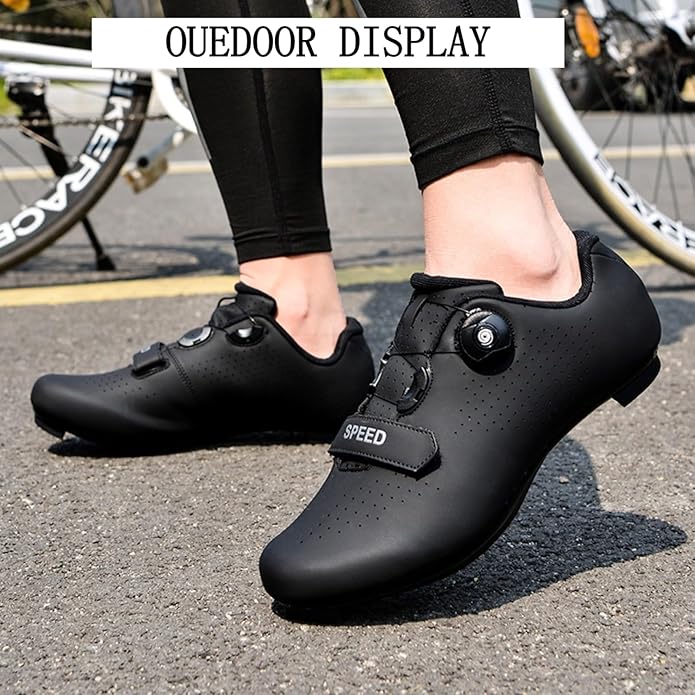 Unisex Cycling Shoes Compatible with pelaton Indoor Road Bike Shoes Mountain Shoes for Men & Women Delta Cleats Clip Outdoor Pedal Bicycle Shoes MTB Shoes for Men