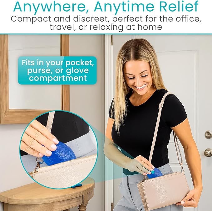 Vive Squeeze Balls for Hand Therapy Set (4 Pack) - Grip Strengthener Occupational Exercise Equipment for Arthitis, Parkinsons, Stroke, Carpal Tunnel Recovery - Stress Relief Massage Putty Finger Toy