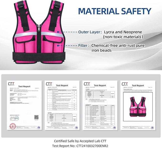 Sportneer Adjustable Weighted Vest Weights: 2-18 lbs/2-40 lbs Washable Weight Vest 16 In 1 Fast Adjust Rucking Vest for Women and Men Home Gym Workout Fitness Strength Training Vests