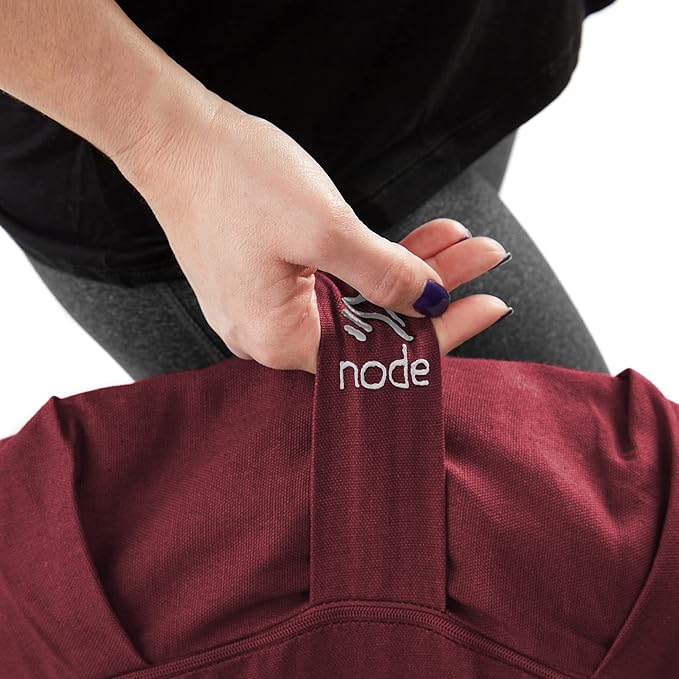 Zafu Meditation Cushion, 15" Round Buckwheat Yoga Pillow with Organic Cotton Cover