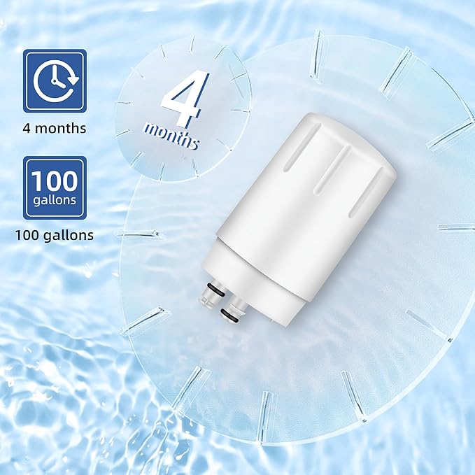 Sink Filter Replacement for Brita Faucet filter, Fits All Brita 36311 On Tap Water Filtration System, BPA-Free, Reduces Lead, Fits 36311, FR-200, FF-100 Sink Faucet Filter, White, 2 Packs SETFEEL