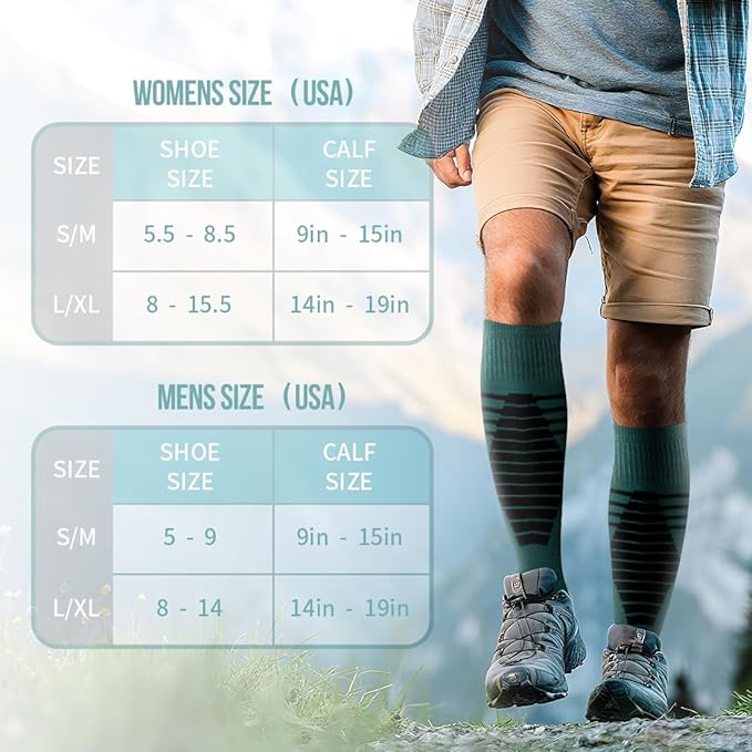 Copper Compression Socks for Women and Men(6 Pairs)-Best Support for Running, Athletic, Nursing, Travel