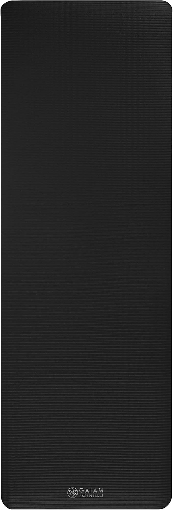 Gaiam Essentials Thick and Thin Yoga Mat Fitness & Exercise Mat with Easy-Cinch Carrier Strap