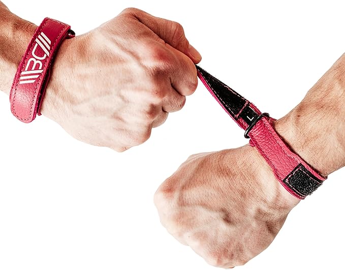 WARM BODY COLD MIND Leather Wrist Wraps for Weightlifting, Powerlifting, Gym – Heavy Duty Wrist Straps for Strength Training, for Men & Women