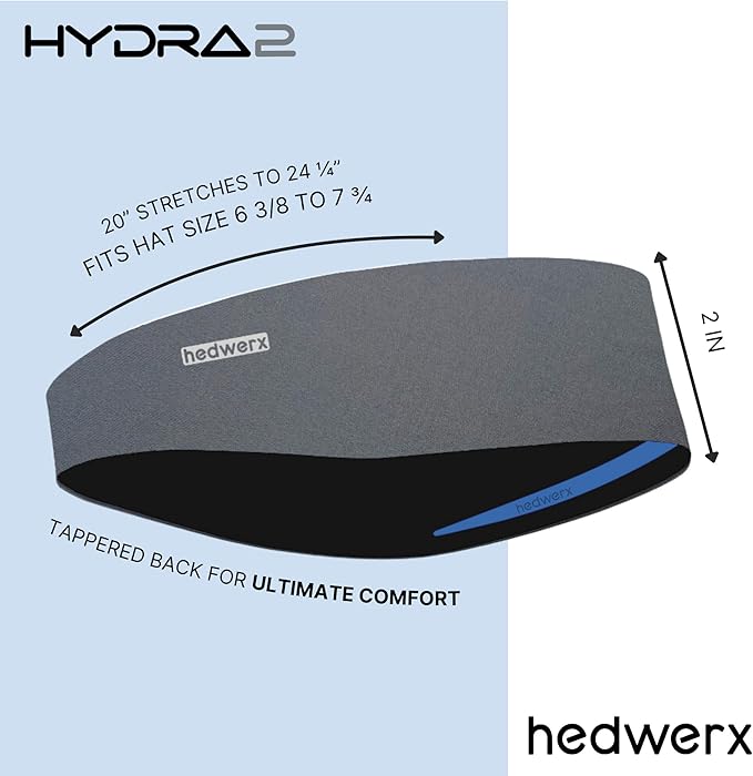 Hydra2 Headbands for Women & Men | Sweat Diverting, Hair Bands for Athletes, Gym, Cycling & Fitness | Flatweave