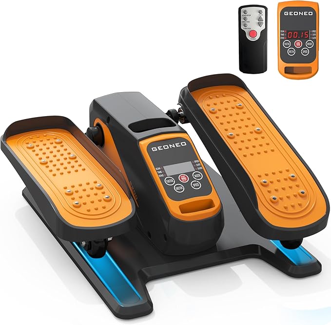 Under Desk Elliptical Machine, Electric Ellipse Leg Exerciser for Senior, Quiet and Compact Electric Seated Pedal Exerciser for Home with Remote Control and 12 Adjustable Speeds