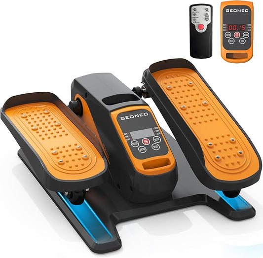 Under Desk Elliptical Machine, Electric Ellipse Leg Exerciser for Senior, Quiet and Compact Electric Seated Pedal Exerciser for Home with Remote Control and 12 Adjustable Speeds