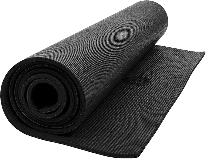 Body Sport Yoga Mat - High-Density, Non-Slip Surface with Shock Absorption - Ideal for Yoga, Pilates, and Home Workouts