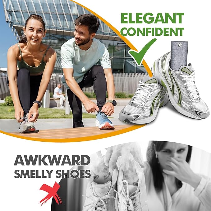 Stinky Sneaker Deodorizer Shoe Freshener for Boots, Soccer Cleats, Lockers, Gym Bags, Cars, Defeat Balls Spray, 12 Pack Shoes Odor Elimination Smell Remover