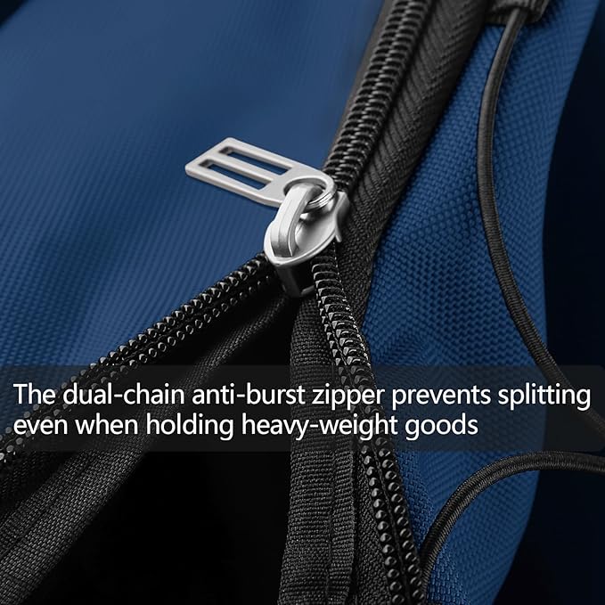 110L/140L Expandable Soft-Sided Foldable Duffle Bag with 2 Rubber Wheels,Packable 32” Rolling Carry-On with Multi-Pockets & Compartments,Navy Blue