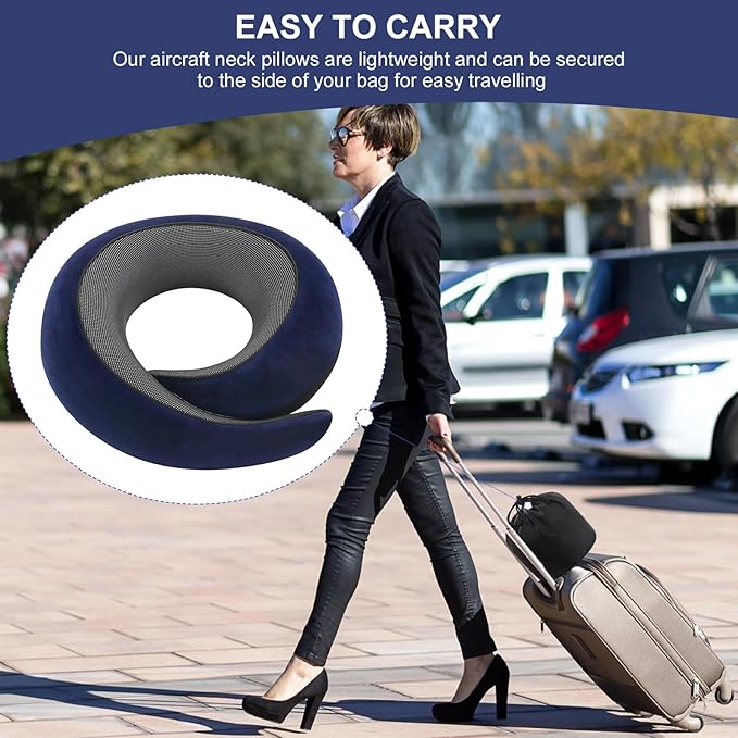 2024 New Memory Foam Travel Pillow for Airplanes,Neck Pillow for Traveling,Neck Plus Travel Pillow,Neck Plus Travel Neck Pillow