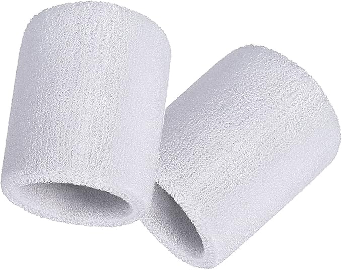 12 Pack Sweatbands Sports Wristband Cotton Sweat Band for Men and Women, Good for Tennis, Basketball, Running, Gym, Working Out
