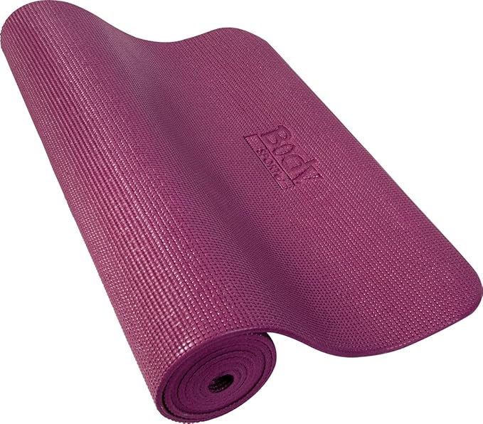 Body Sport Yoga Mat - High-Density, Non-Slip Surface with Shock Absorption - Ideal for Yoga, Pilates, and Home Workouts
