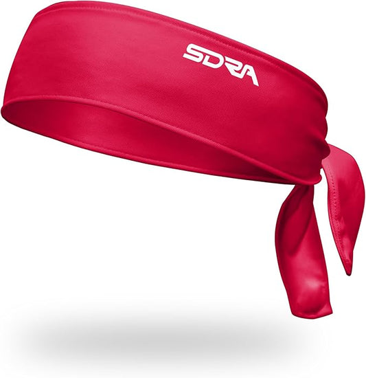 Suddora Tie Headband, Unisex Fabric Sweatband, Moisture Wicking Performance Blend Fabric, Head Tie for Karate, Running, Cycling, Tennis, Cosplay for Ninja Halloween, One Size Fits All