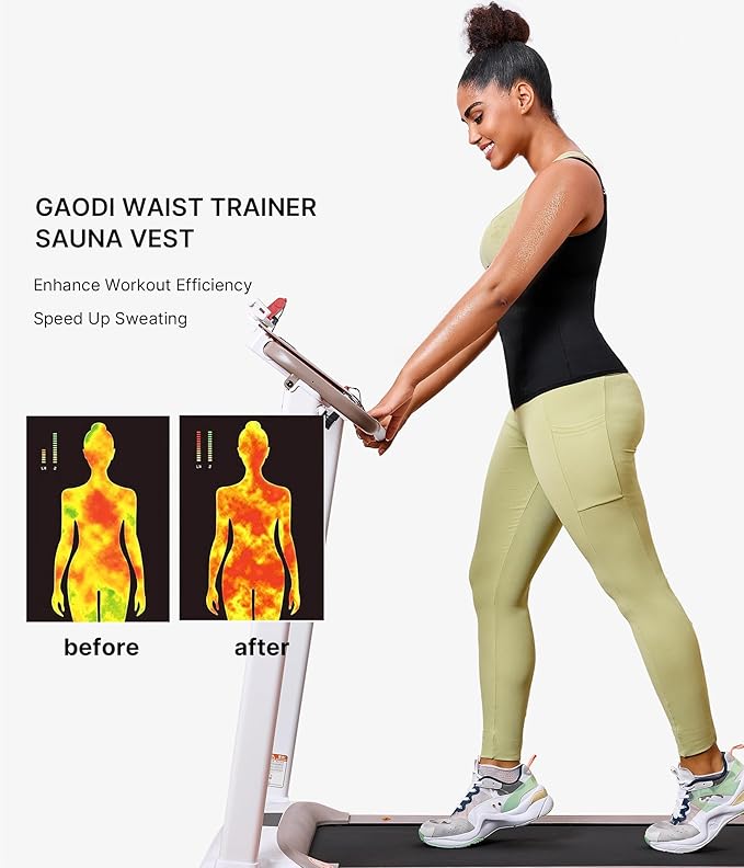 GAODI Womens' Sauna Suit Workout Sweat Body Shaper
