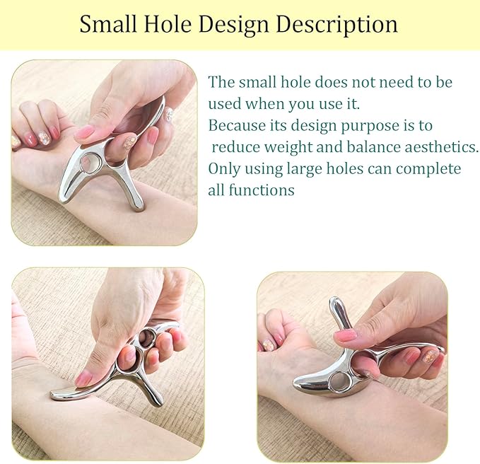 BYYDDIY Gua Sha Trigger Point Massage Tool -Thumb Protector,Deep Tissue Massage,Muscle Scraper Tool (T)