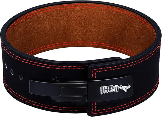 IBRO Powerlifting Lever Gym Belt – Power 8MM, 10MM or 13MM Extreme Heavy Duty Genuine Leather Belts - Squats Deadlifts Bodybuilding Weight Lifting IPF Power Lifting Strongman for Men