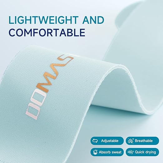 Pickleball Wrist Brace Support for Tennis, Ultra Thin Elastic Wrist Wraps, Lightweight, Breathable and Skin Friendly(Azure,Right)