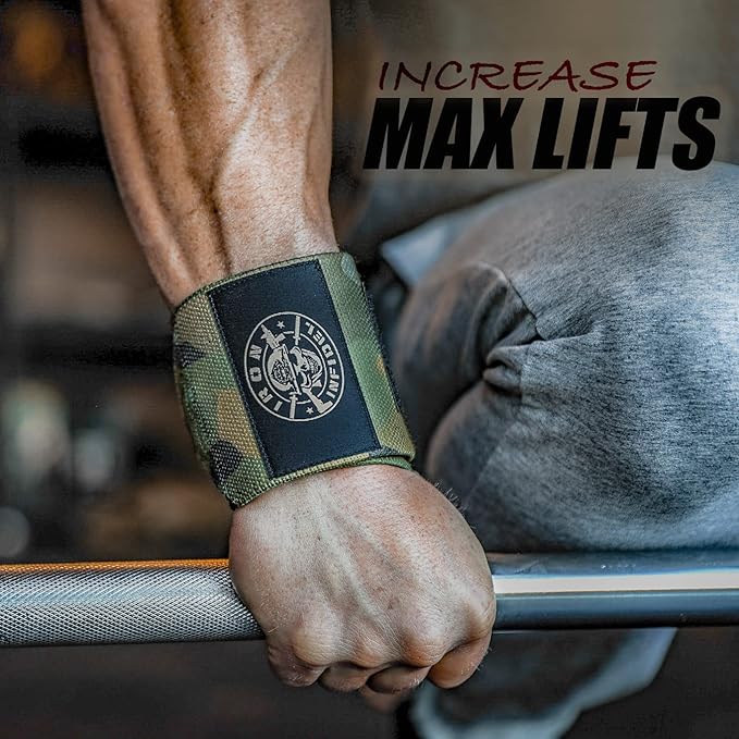 Iron Infidel Wrist Wraps for Weightlifting - 18" and 24" Heavy Duty Support for Working Out, Gym Accessories for Men - Use for Lifting, Crossfit, Fitness, Exercise, Bench Press, Powerlifting