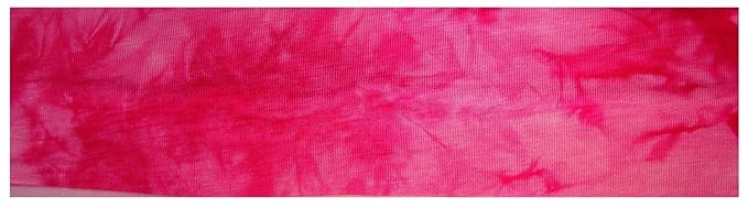 Kenz Laurenz Soft and Stretchy Elastic Cotton Headbands, Pack of 12, Pink Tie Dye