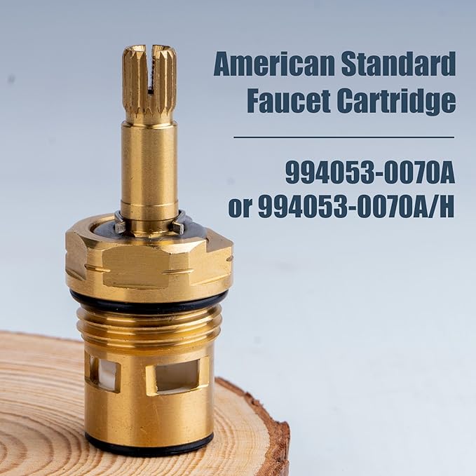 2 Packs Faucet Cartridge Compatible with American Standard 994053-0070A Bath & Kitchen Faucet Replacement Valve Cartridge, Brass
